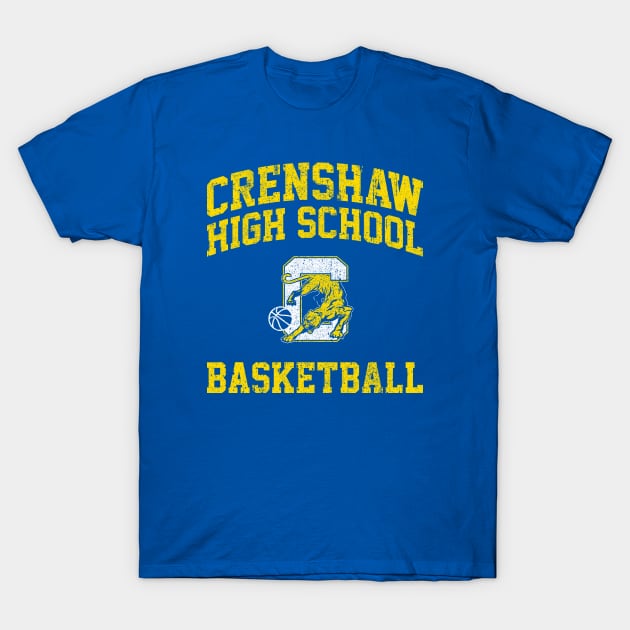 Crenshaw High School Cougars Basketball T-Shirt by huckblade